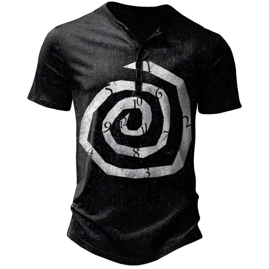 

Men's Vintage Time Dial Print T-Shirt