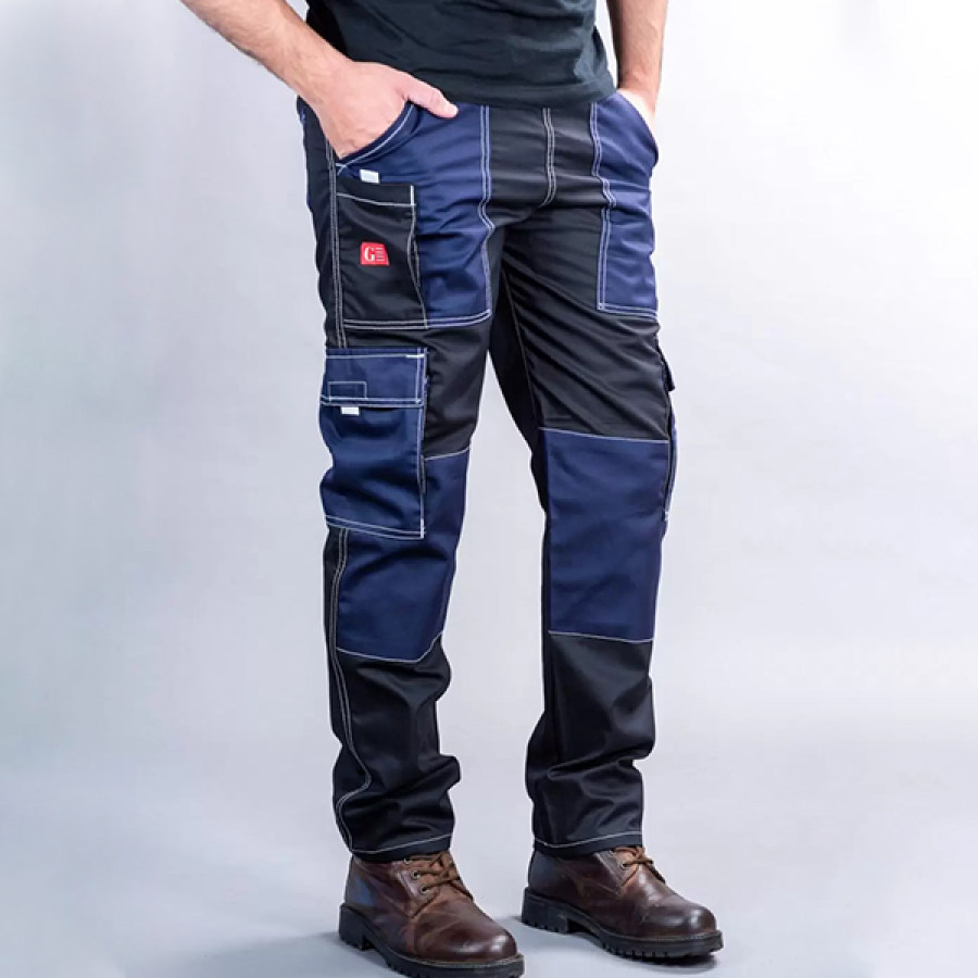 

Men's Work Pants Outdoor Contrasting Color Multi-Pocket Tactical Pants