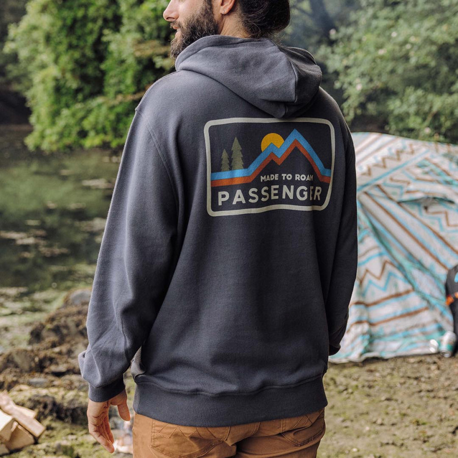 

Men's Outdoor Casual Loose Printed Hoodie