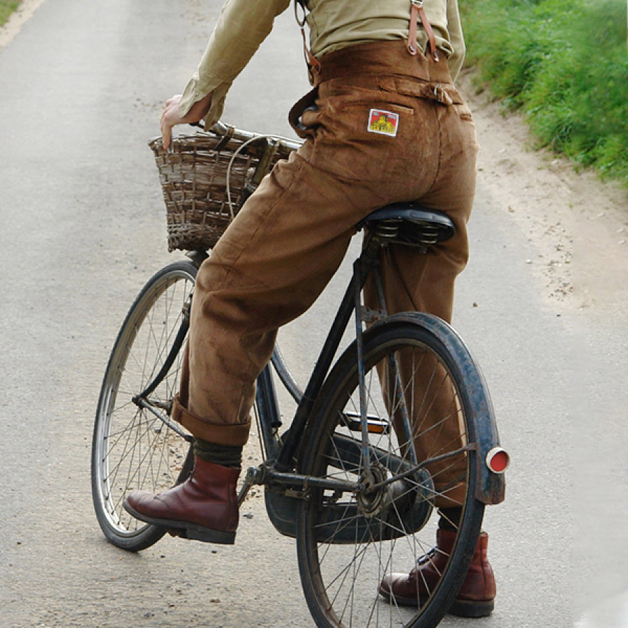 

Men Rown Corduroy Work Trousers "The Oldroyd" Vintage Overalls