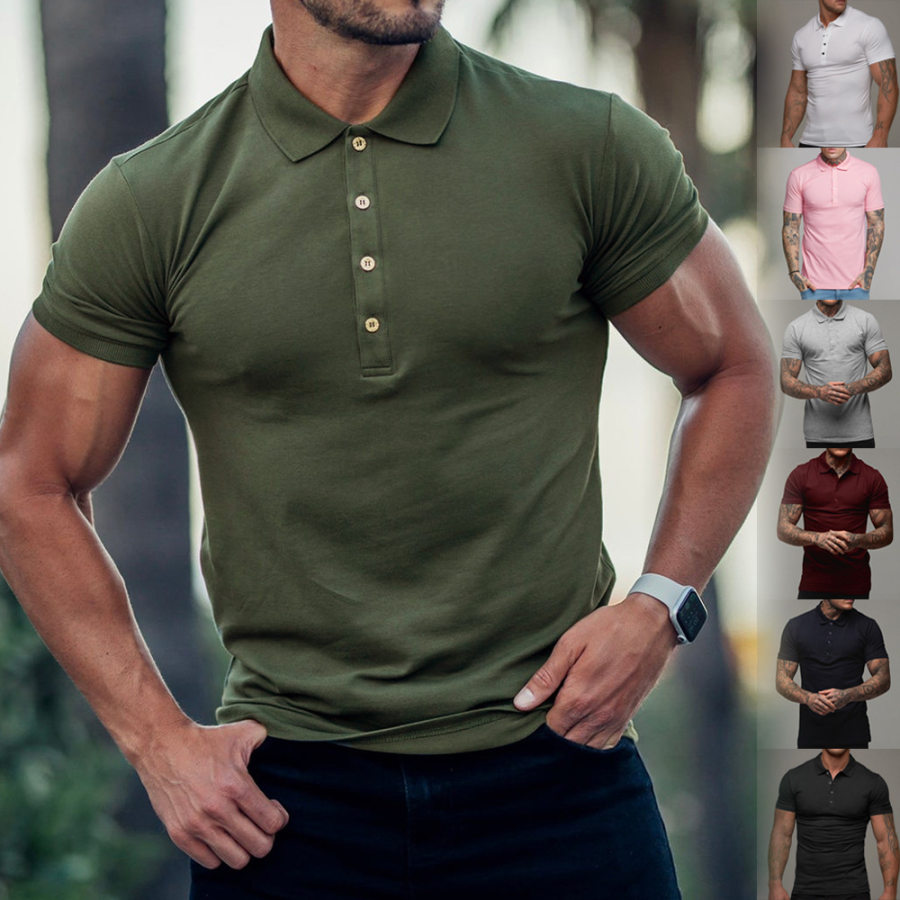 

Men's Polo Shirt Outdoor Loose Casual Long Sleeve Daily Polo Shirt