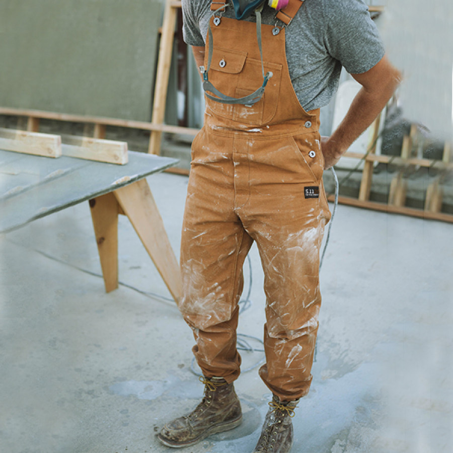 

511 Tactics Men's Cargo Overalls Outdoor Retro Multi-pocket Work Tactical Trousers