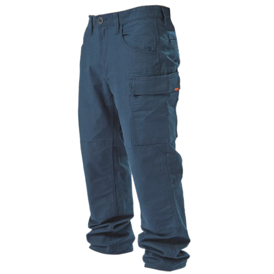 

Men's Trousers Retro Cargo Caliper Pants Multi Pockets Everyday Casual Pants