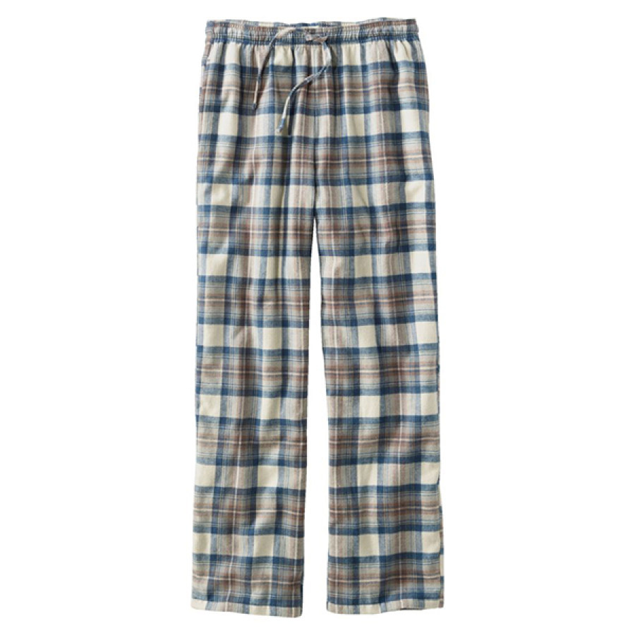 

Мужские брюки для сна в шотландскую клетку с цветными блоками Барби LLBean Outdoor Casual Loose Home Pants