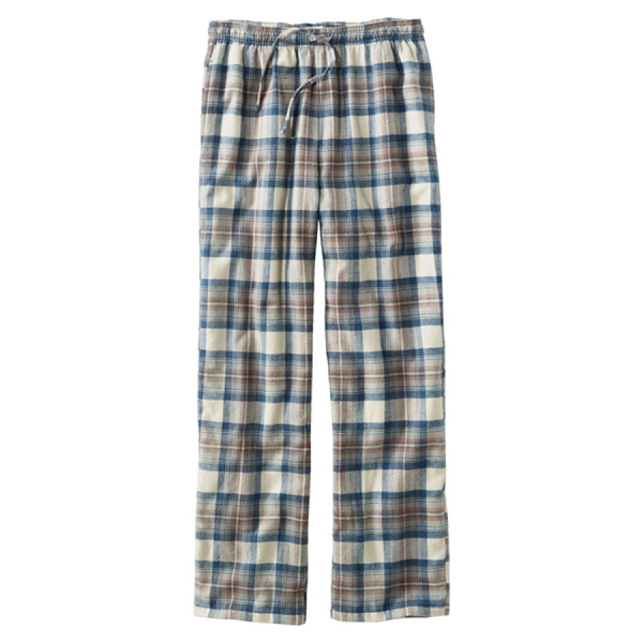 

Pantalones De Dormir Barbie Colorblock Scotch Plaid Para Hombre LLBean Outdoor Casual Loose Home Pants