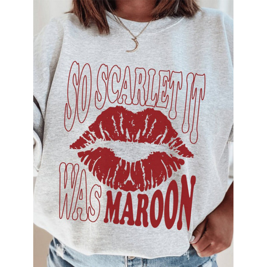 

Casual Print Sweatshirt