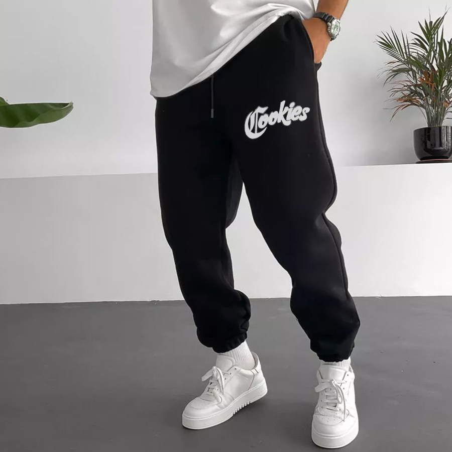 

Men's Simple Letter Print Casual Sweatpants