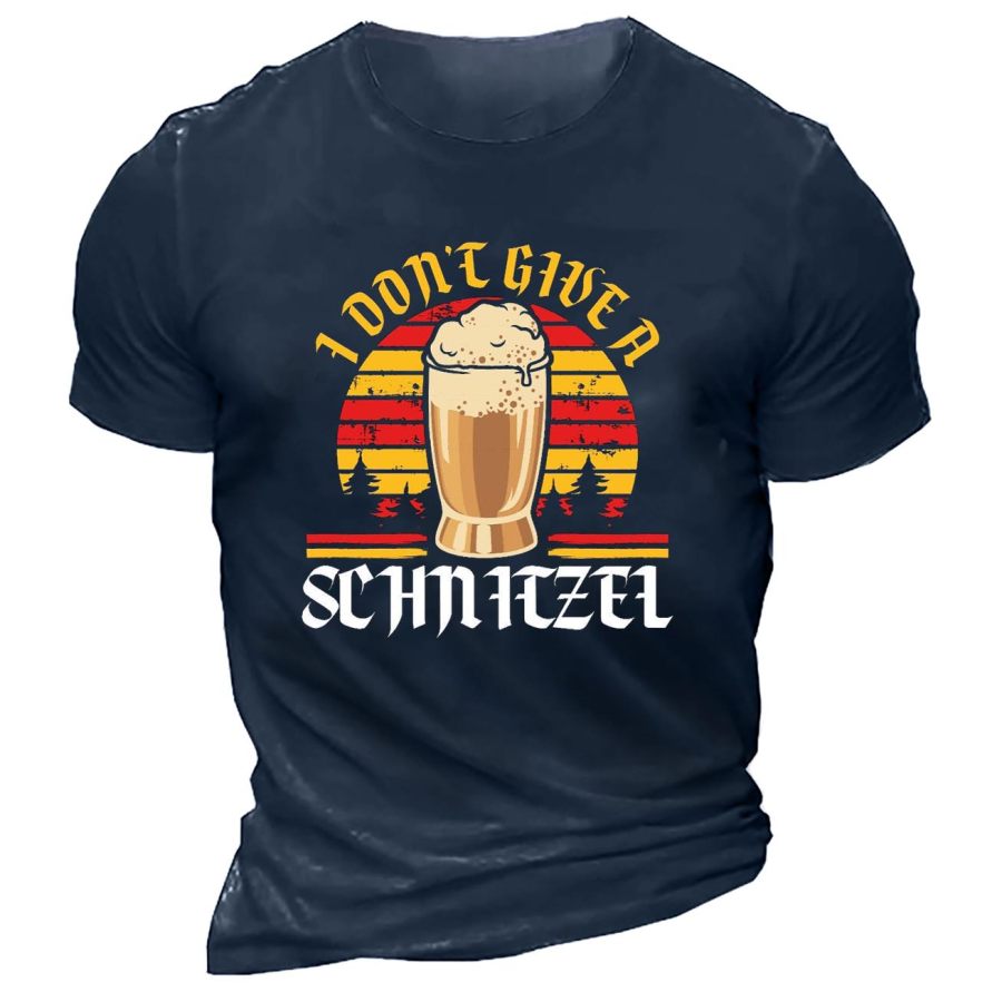 

T-shirt Da Uomo I Don't Give A Schnitzel Oktoberfest Beer Festival Plus Size Manica Corta Summer Daily Tops