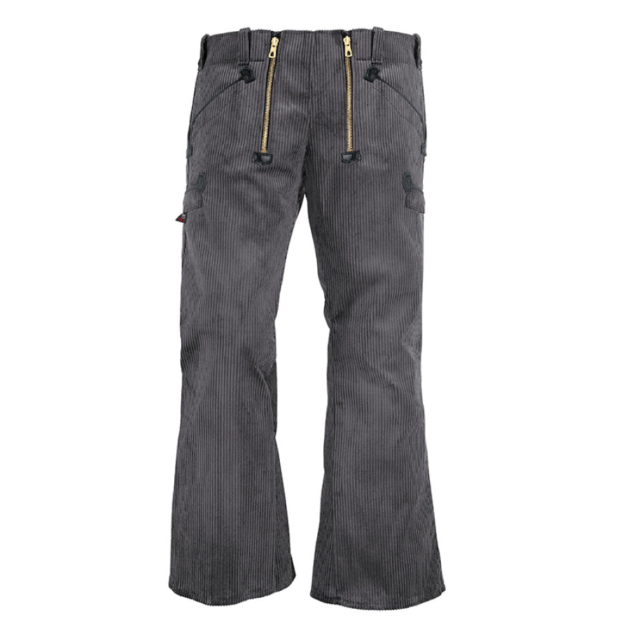 

Мужские вельветовые брюки с расклешенной молнией 19-го века уличные вельветовые брюки в стиле ретро вельветовые рабочие штаны