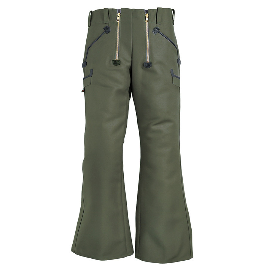 

Mens 19th Century Flared Trousers Outdoor Aviator Trousers Army Cargo Pants