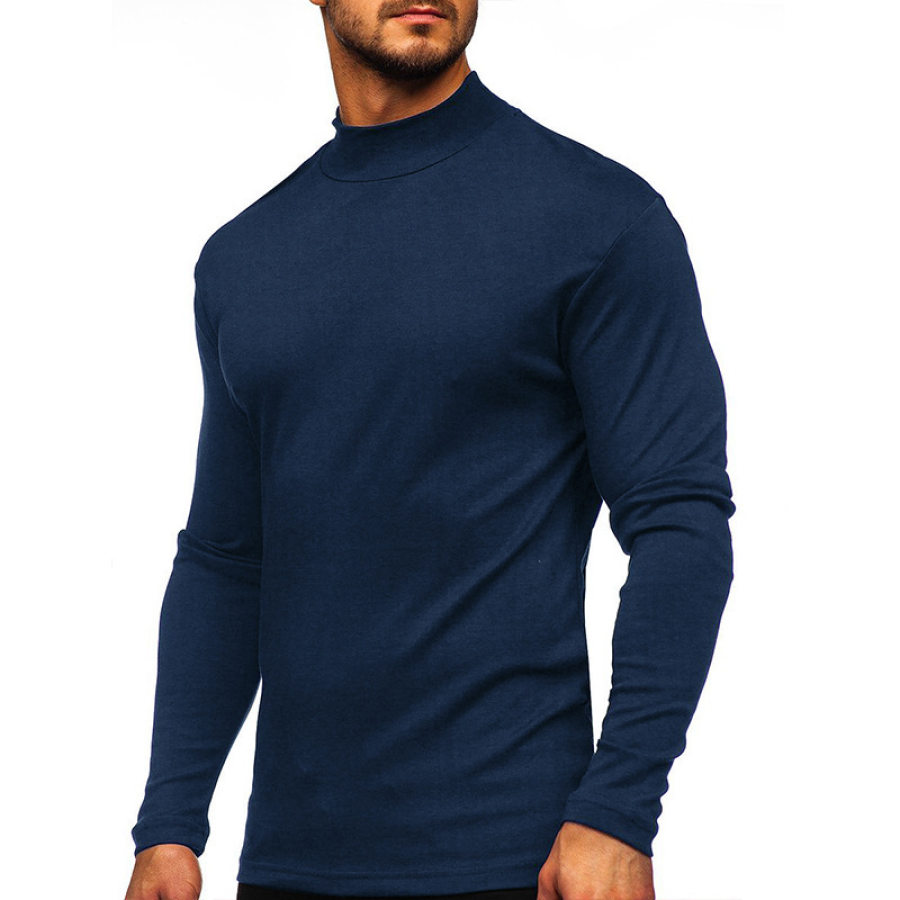 

Herren-T-Shirt Aus Verdicktem Langärmeligem Fleece