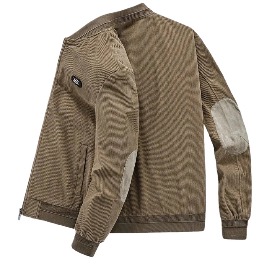 

Мужская вельветовая куртка рабочая одежда на открытом воздухе винтажная легкая куртка куртка-бомбер на молнии