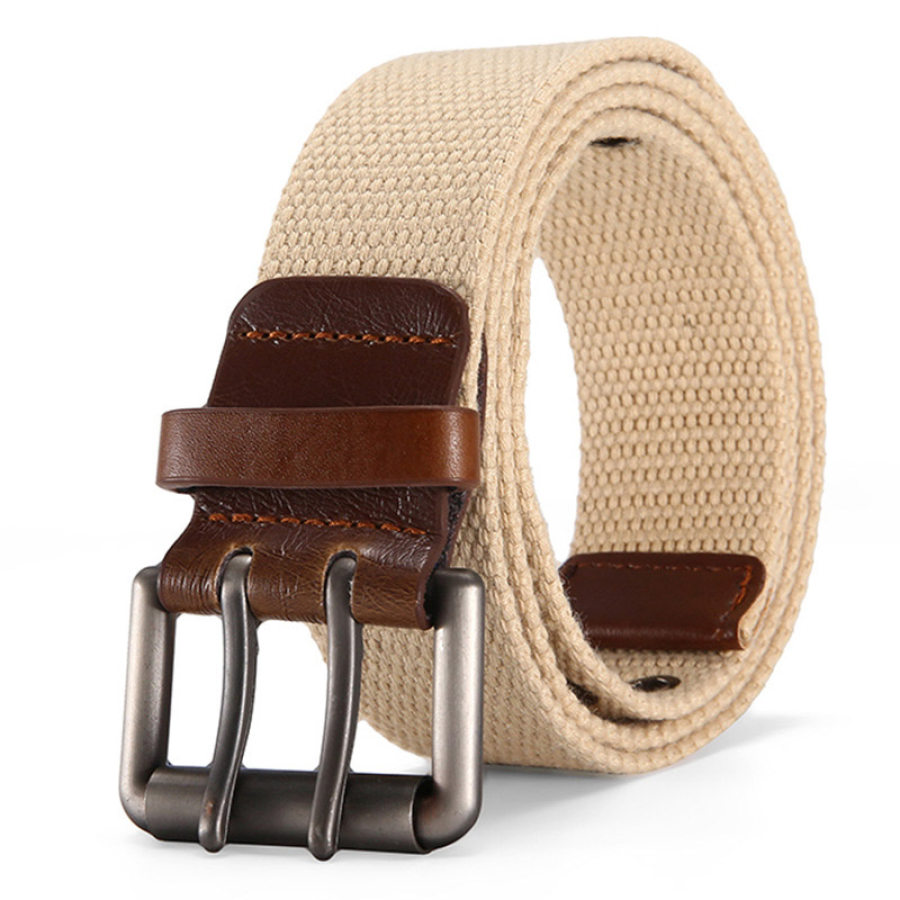 

Ceinture En Toile Pour Hommes Ceinture Décontractée Simple Et Polyvalente à Double Boucle Ardillon