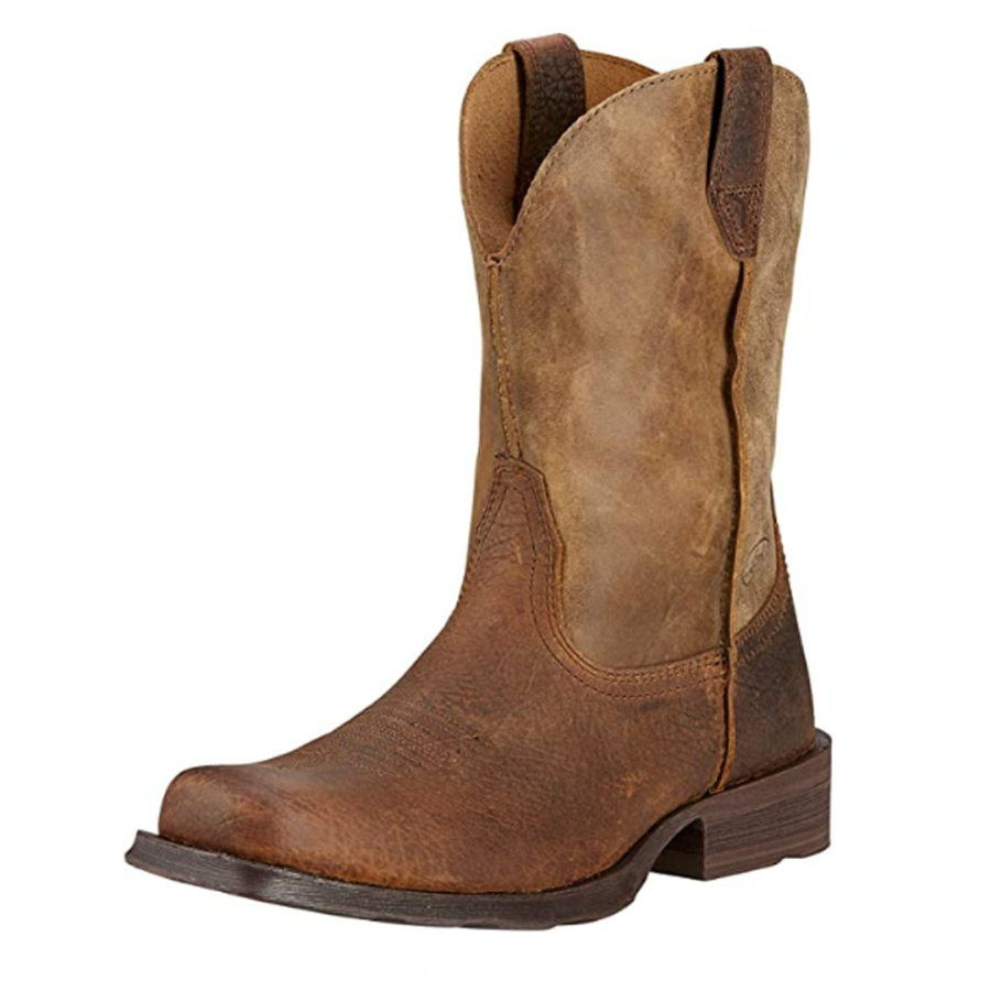 

Bottes Décontractées En Cuir Rétro Pour Hommes Bottes De Cow-boy Occidentales Antidérapantes Imperméables Et Résistantes à L'usure