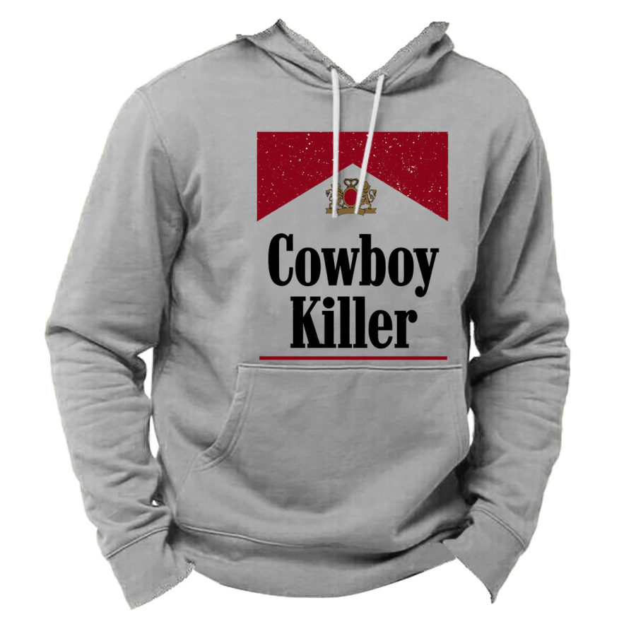 

Men's Hoodie Vintage Cowboy Killer Pocket Long Sleeve Plus Size Colorblock Daily Tops