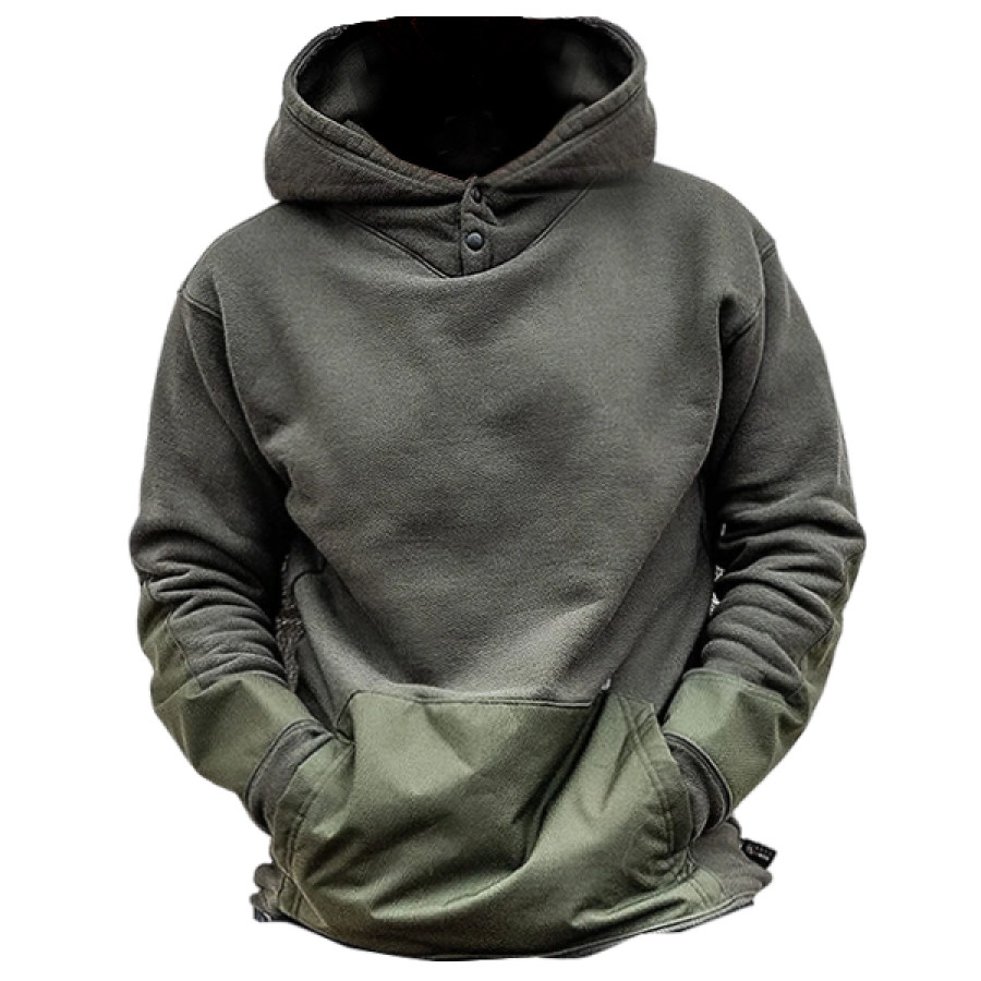 

Men Ninja Hoodie Work Hoodie - Reinforced Front Pocket And Elbow