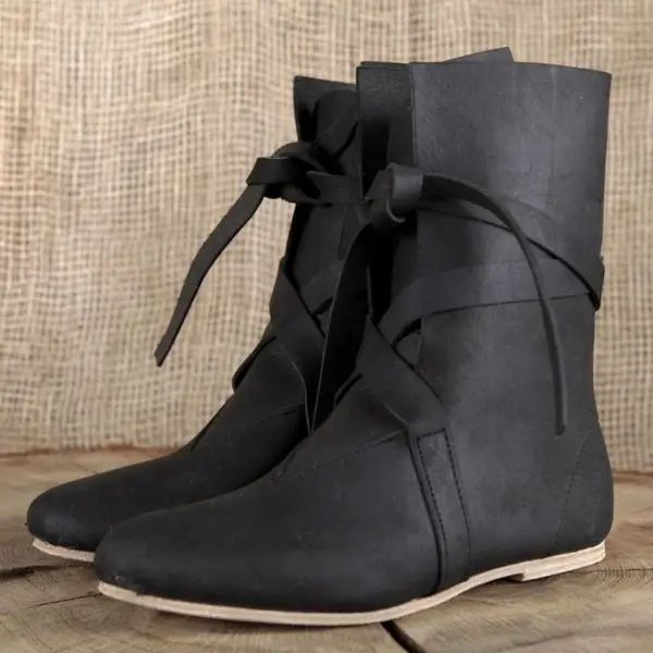 Men's Retro Solid Color Lace-up Boots Martin Boots - Honeylop.chimpone.com 