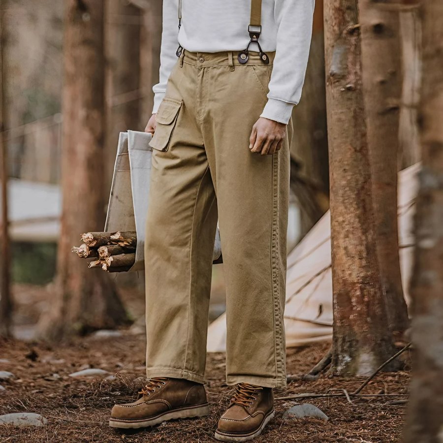 

Men's Vintage Tough Back Loose Cargo Casual Pants