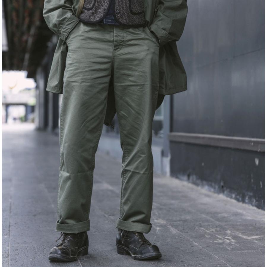 

Ejército De EE. UU. 1942 Modelo Caqui Chino Pantalones Clásicos Vintage Militares Pantalones Sueltos Rectos Pantalones Casuales