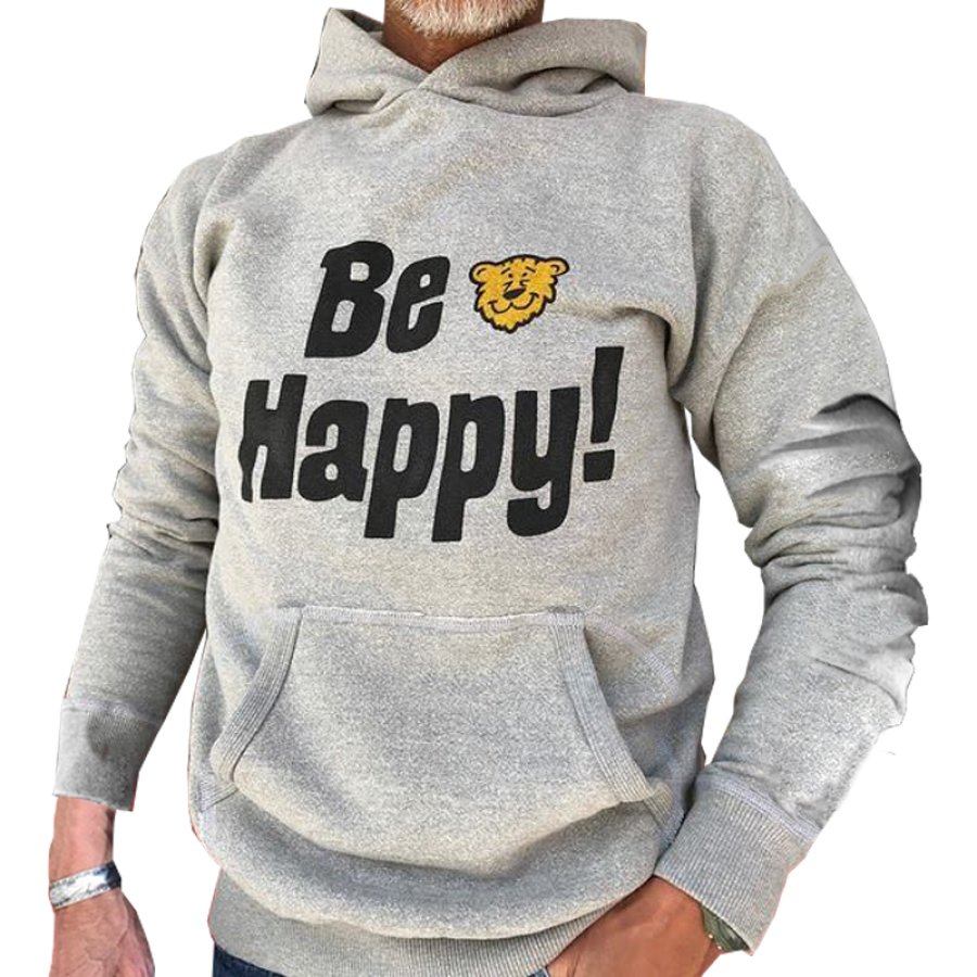 

Moletom Com Capuz Masculino Retrô Lavado Com Estampa De Letra Fashion Street Confortável