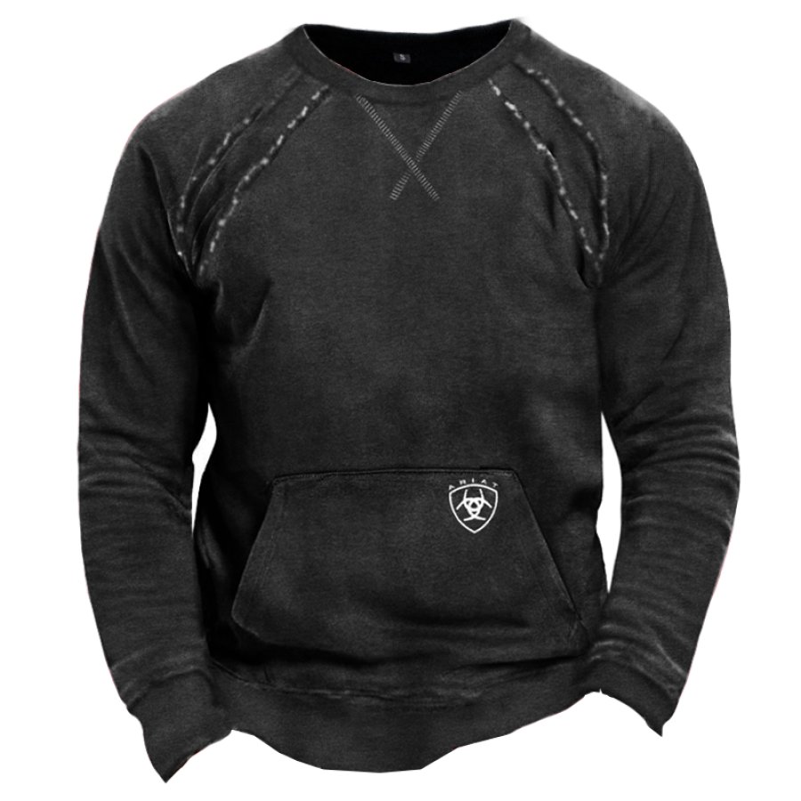 

Men's Retro Graphic Print Sweatshirt Hoodie