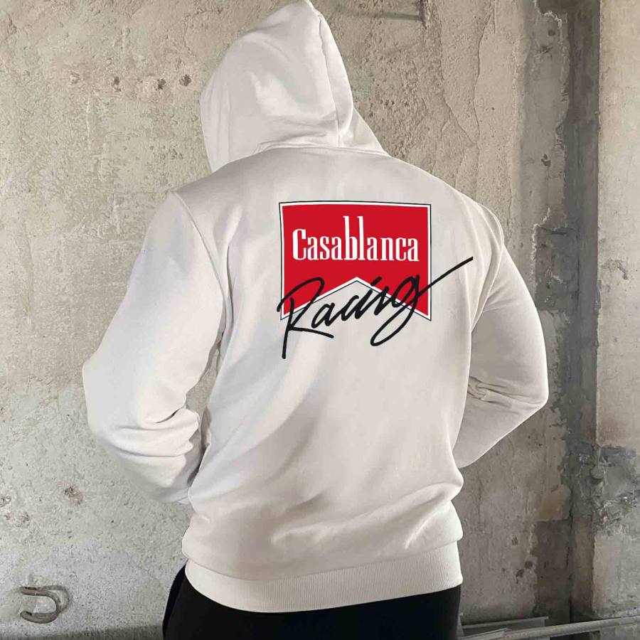 

Sweat à Capuche Pour Homme Vintage Casablanca Racing à Manches Longues Décontracté Tops Quotidiens