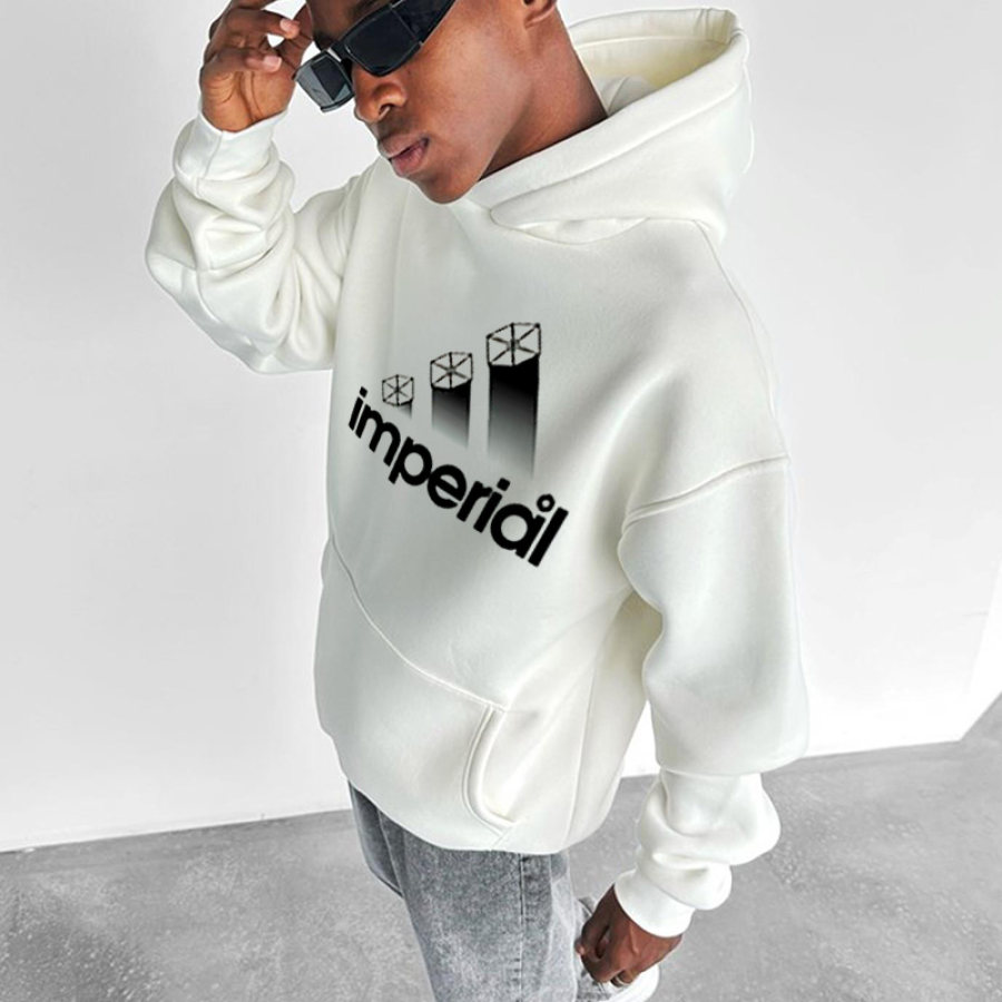 

Men's Oversized Hoodie Fun Print Graphic Comfort Pocket Street Hooded Sweatshirt