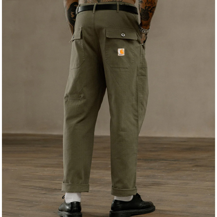 

Men 304 Albion Carpenter Pant Outdoor Retro ArmyGreen Tactical Cargo Pants Work Trousers