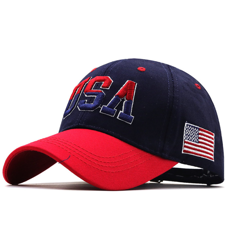 

Винтажная бейсбольная шляпа от солнца с вышивкой США