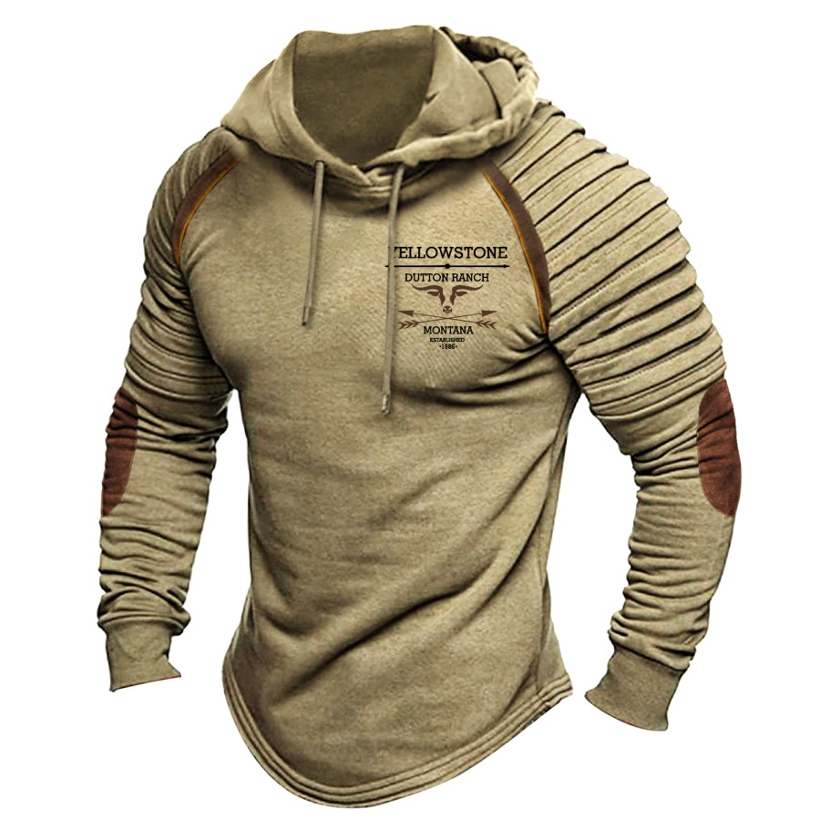 

Men's Vintage Western Yellowstone Hoodie