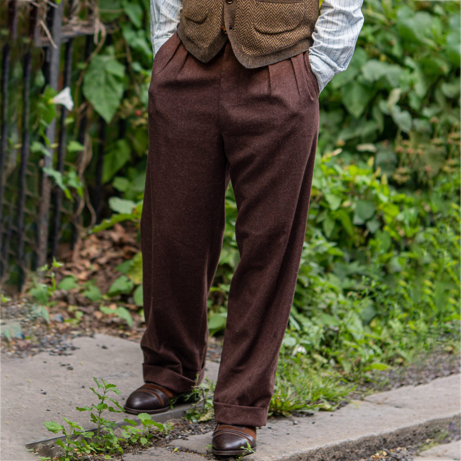 

Men's Pants 1930s Ellington Flannel Work Trousers