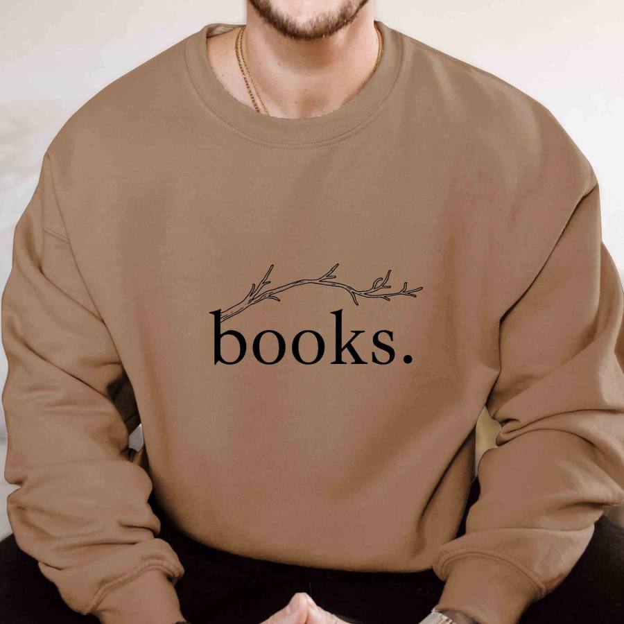 

Moletom Masculino Vintage Book Lover Estético Manga Longa Casual Tops Diários