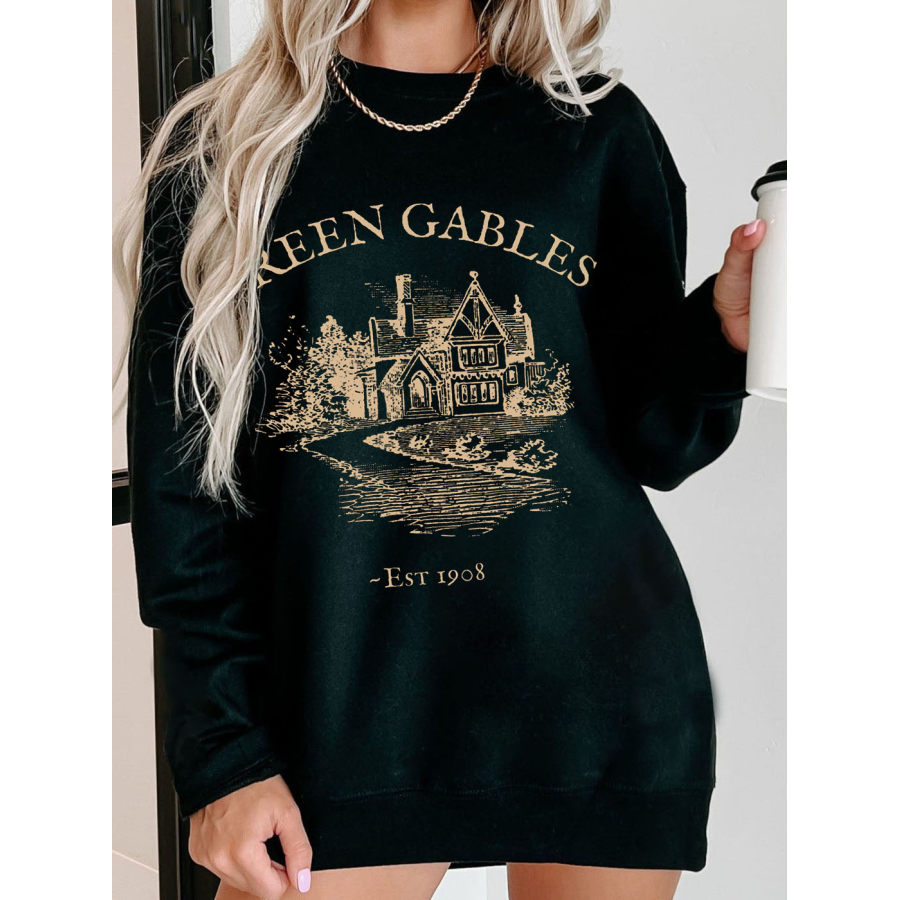 

Green Gables Retro Statue Print Graphic Sweatshirt