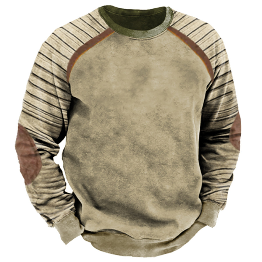 

Sweat-shirt à Col Rond Vintage Pour Hommes