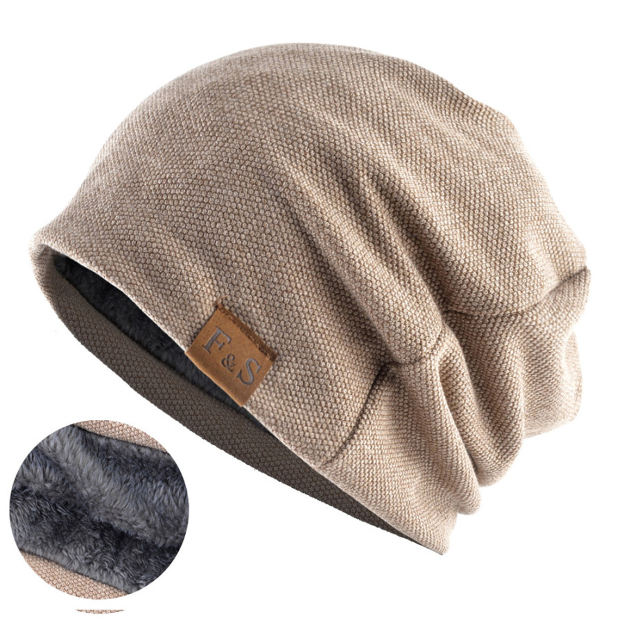 

Мужская винтажная теплая вязаная шапка-бини уличная тактическая шапка
