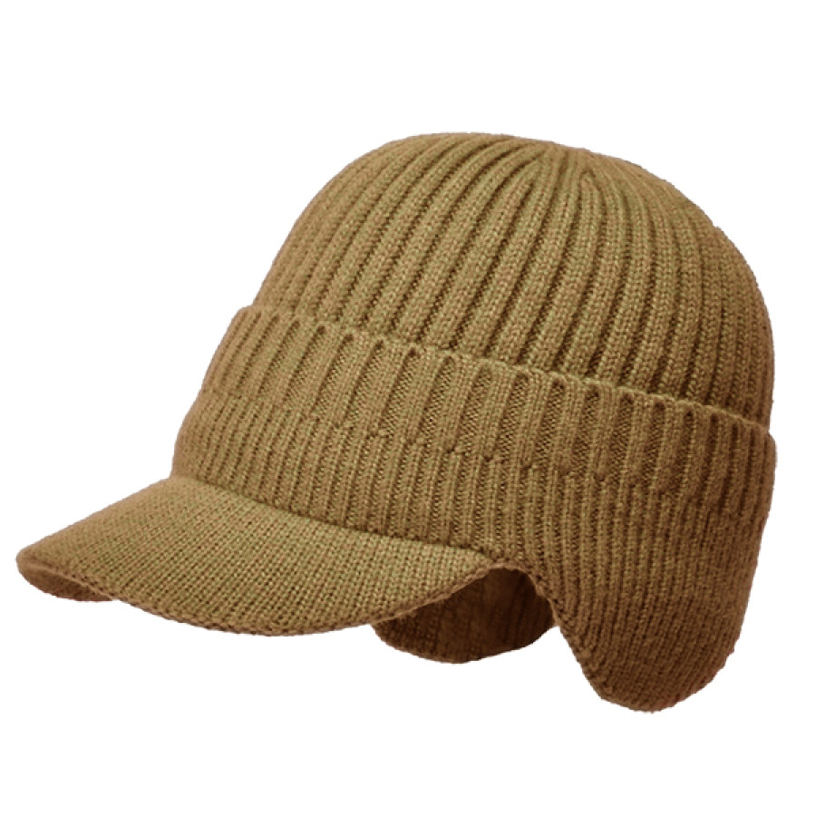 

Gorro Táctico De Punto Cálido Con Protección Para Los Oídos Para Montar En Esquí Al Aire Libre Para Hombre