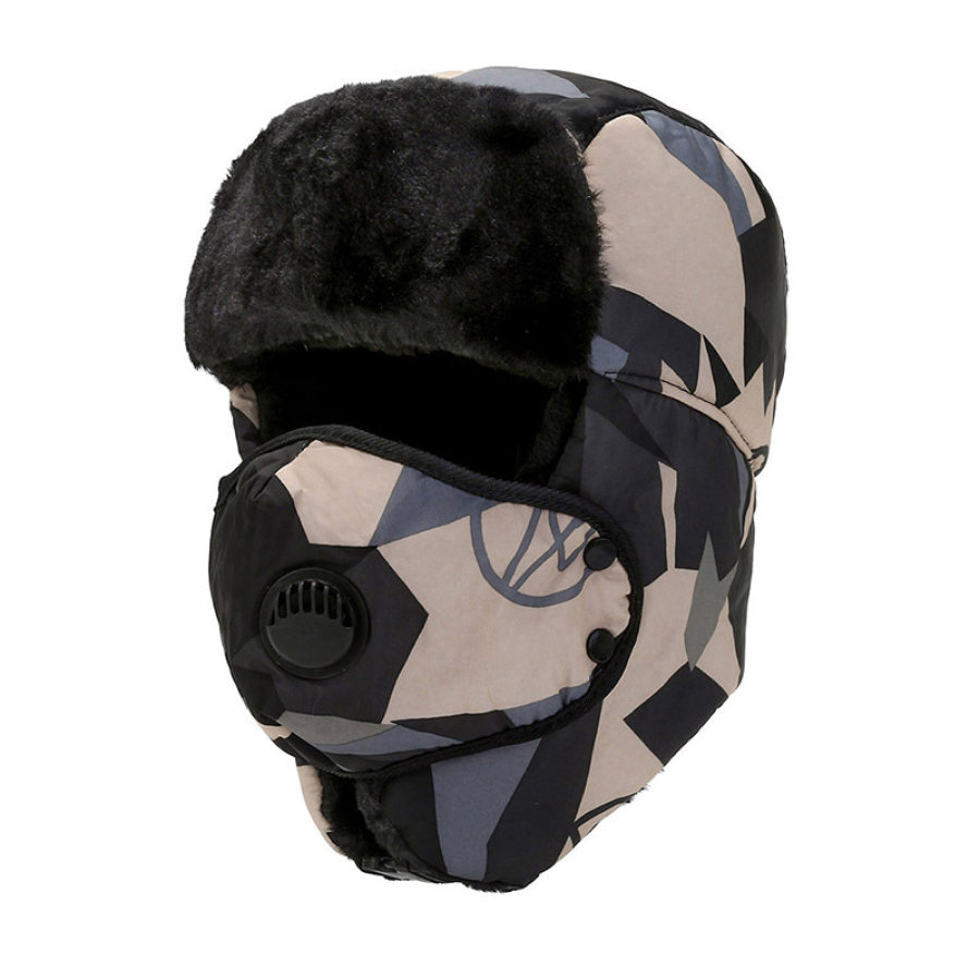 

Gorro Táctico Cálido De Lana Para Exteriores Para Hombre Gorro Militar De Camuflaje Con Protección Para Los Oídos Para Ciclismo