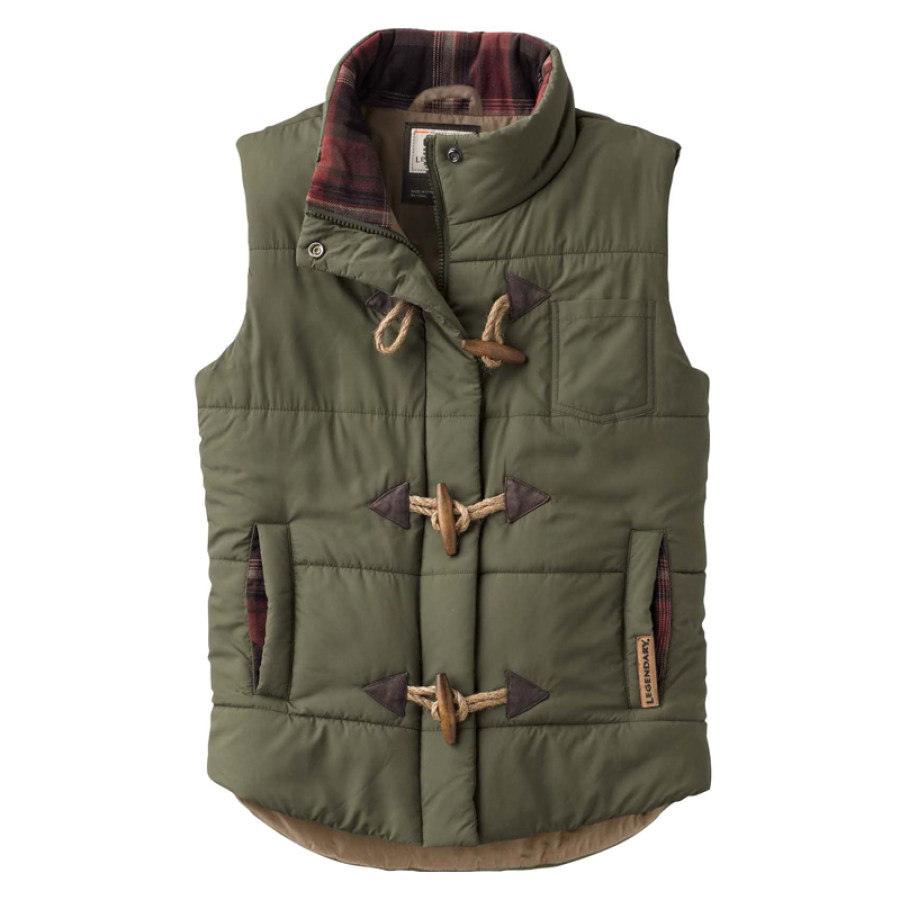 

Gilet Trapuntato Da Esterno Da Uomo Gilet Tattico Retrò Caldo