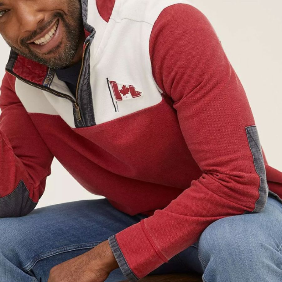 

Sweat-shirt Décontracté Avec Drapeau Du Canada Pour Hommes