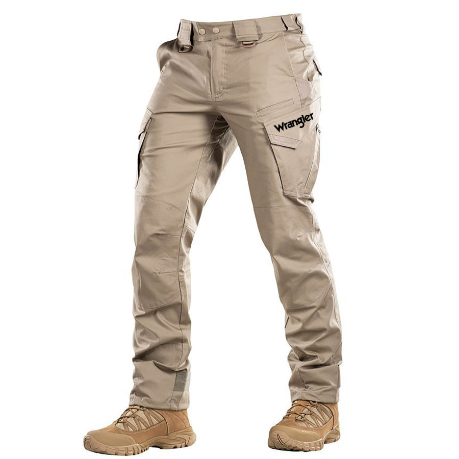 

Мужские брюки-карго уличные тактические повседневные рабочие брюки с несколькими карманами светлый хаки