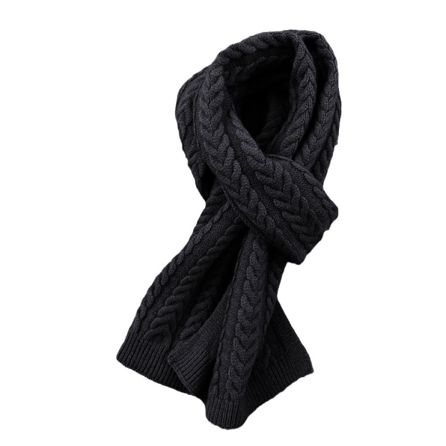 

Men's Knitted Woolen Warm Scarf