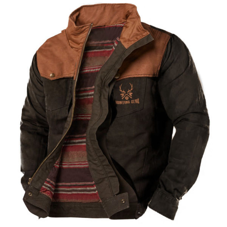 

Herren Hunter Moose Cargo Jacke Stockyards Bozeman Canvas Western Mantel Outdoor Taktische Hemdjacke