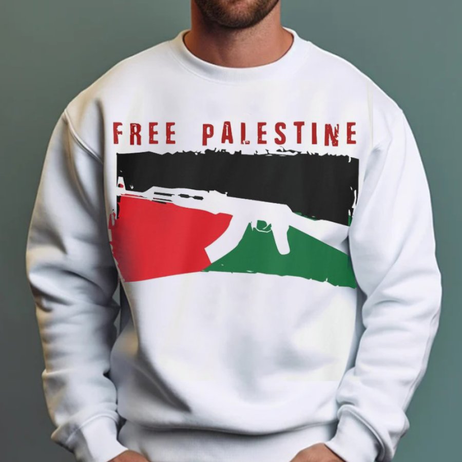 

Sweat-shirt Palestine Gratuit Liberté Pour La Palestine Sweat-shirt Rétro Pour Hommes