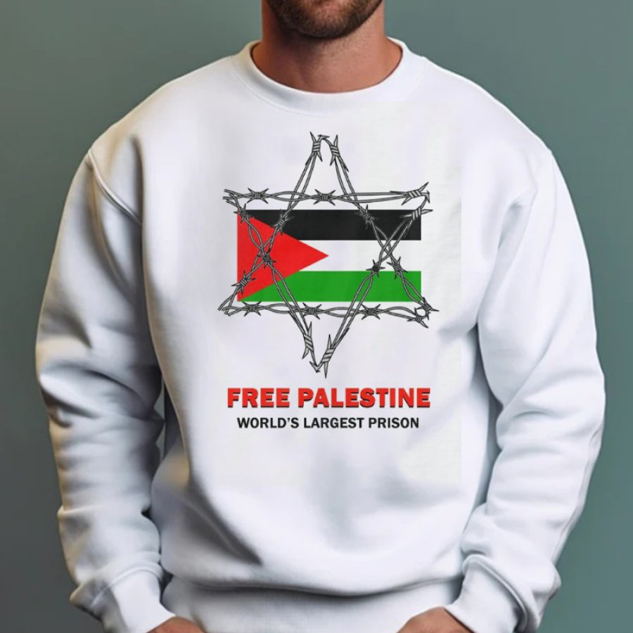 

Sudadera Palestina Libre Libertad Para Palestina Sudadera Retro Para Hombre