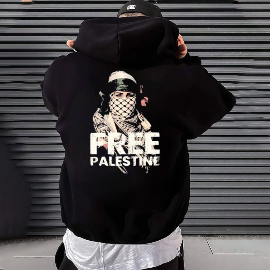 

End The Occupation Free Palestina Sudadera Con Capucha Libertad Para Palestina Retro Sudadera Con Capucha Para Hombre