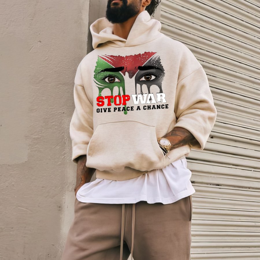 

Stop War End The Occupation Free Palestina Sudadera Con Capucha Libertad Para Palestina Retro Sudadera Con Capucha Para Hombre