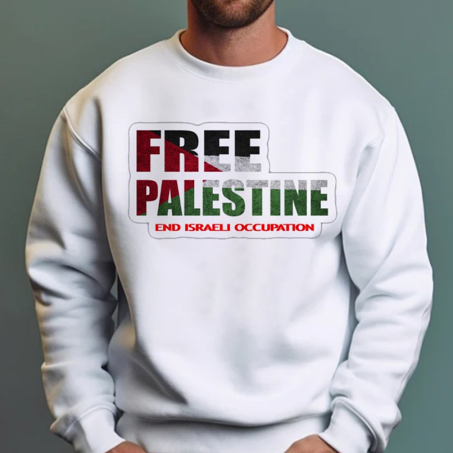 

Sudadera Palestina Libre Libertad Para Palestina Sudadera Retro Para Hombre