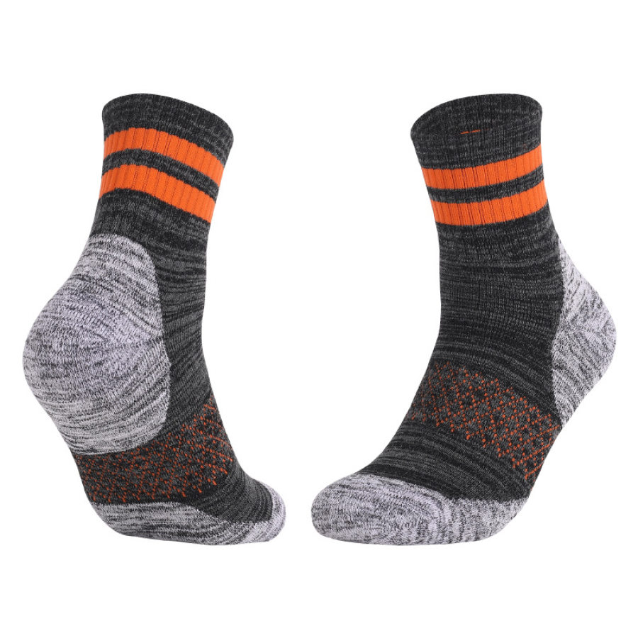 

Outdoor-Sportsocken Verdickte Handtuch-Unterseite Wandersocken Schweißabsorbierende Sport-Laufsocken In Der Mitte Der Wade