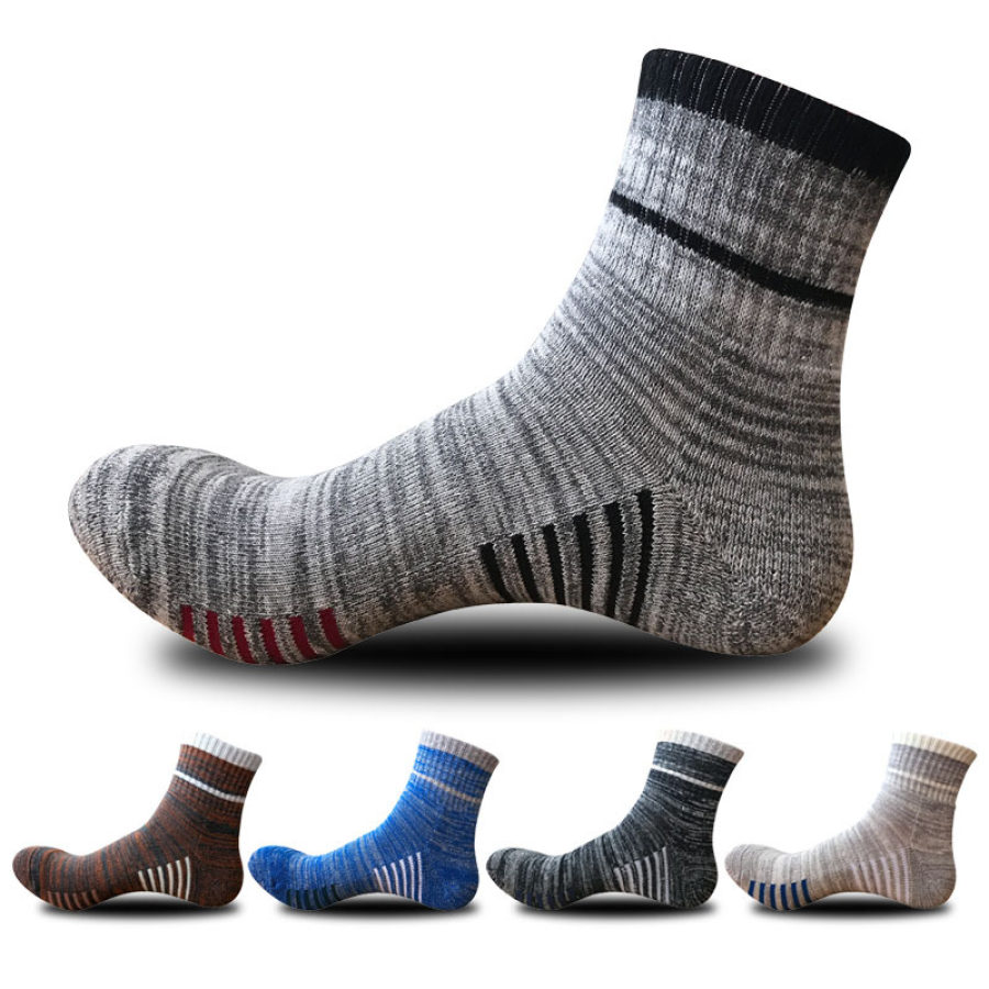 

Chaussettes Mi-mollet Pour Hommes Chaussettes De Sport Chaussettes En Serviette Automne Et Hiver