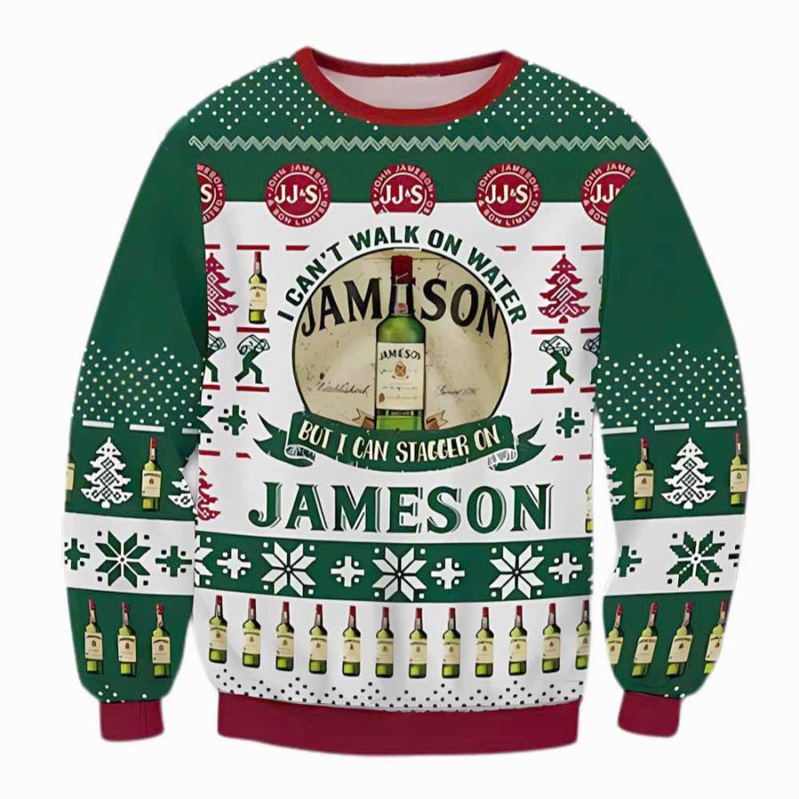 

Sudadera Navideña Fea Con Estampado 3D De Jameson Stagger On Beer Para Hombre